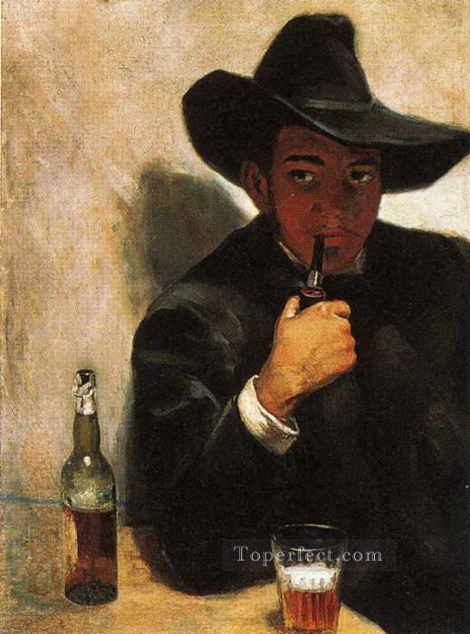 self portrait 1907 Diego Rivera Oil Paintings